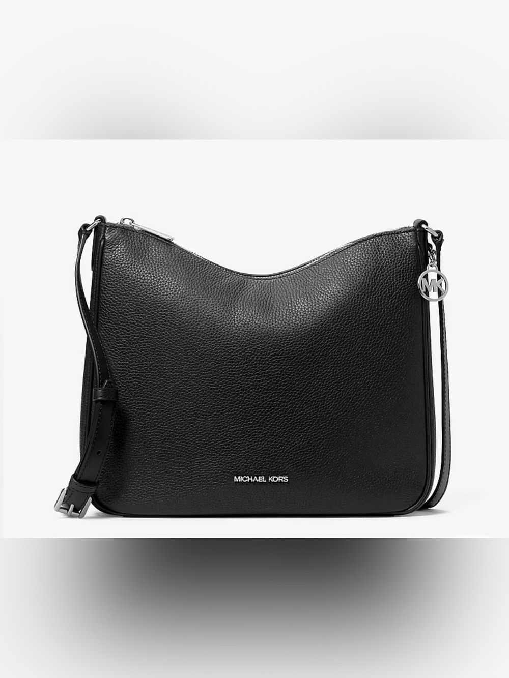 Michael Kors Black Pebbled Leather Hobo Bag